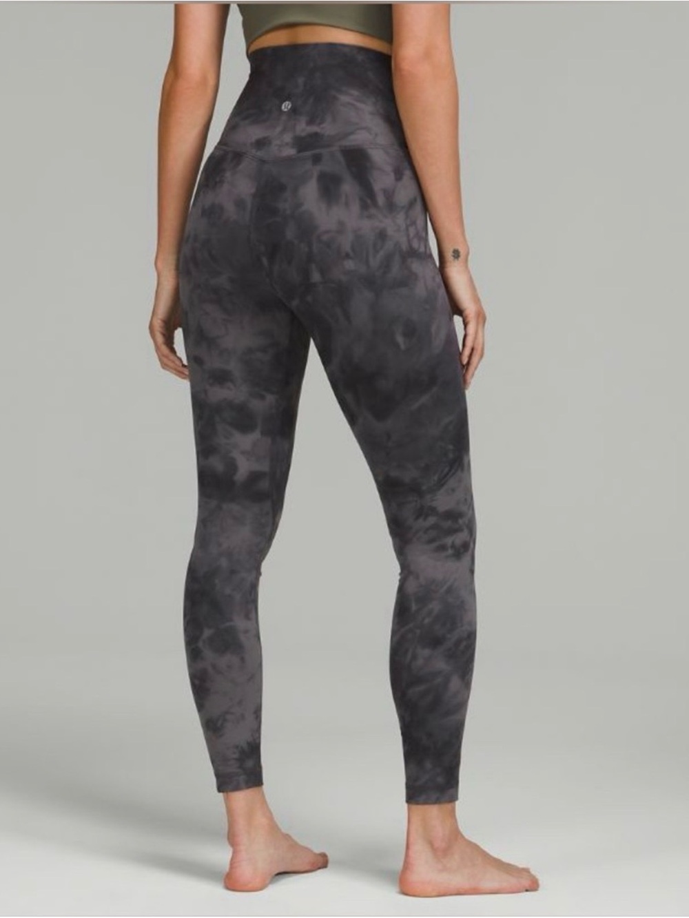 lululemon athletica Gray Tie-Dye High-Rise Leggings